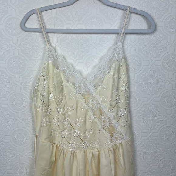 Vintage Victorias Secret Union Tag 70s Gold Label Nightgown Lingerie Slip Dress - Picture 2 of 10